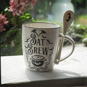 Pacific Giftware Decor > Other Decor Pacific Giftware: Bat Brew Mug & Spoon Set For Coffee/Tea 726549145063 14506