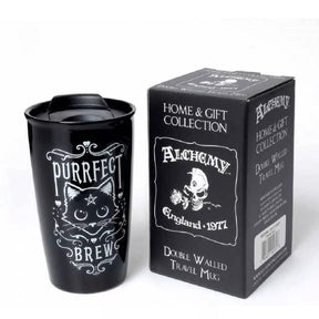 Pacific Giftware Decor > Other Decor Pacific Giftware: Purrfect Brew Travel Mug 726549141317 726549141317