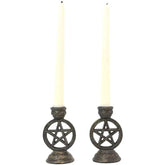 Pacific Giftware Decor > Other Decor Pacific Giftware: Wiccan Pentagram Candle/Incense Holder Pair 726549135200 13520