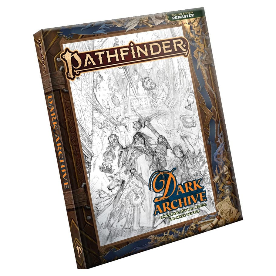 Paizo Inc Books > RPG Pathfinder 2E: Dark Archive Remastered Sketch Cover 9781640787575 PZO12012-SK