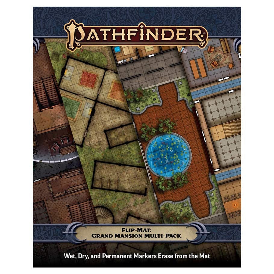 Paizo Inc Game Supplies > Playmats Pathfinder 2E: Flip-Mat - Grand Mansion Multi-Pack 9781640787674 PZO11035-FM