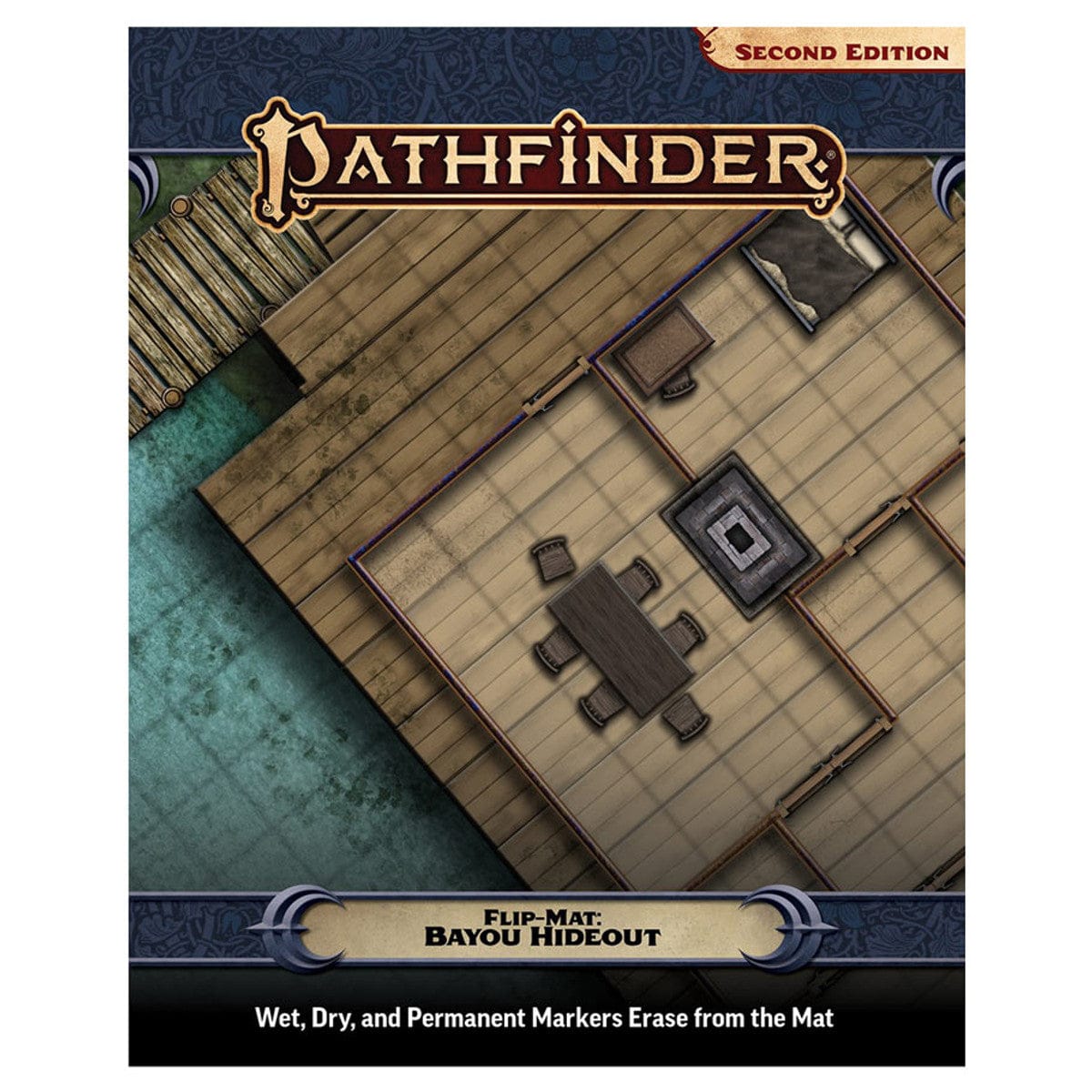Paizo Inc Tabletop Games > Role-Playing Games > Accessories Pathfinder 2E: Flip-Mat: Bayou Hideout 9781640787421 PZO11031-FM