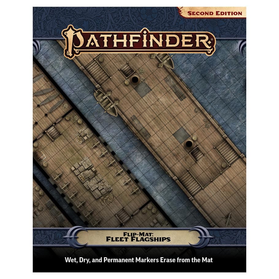 Paizo Inc Tabletop Games > Role-Playing Games > Accessories Pathfinder 2E: Flip-Mat: Fleet Flagship 9781640788015 PZO11039-FM