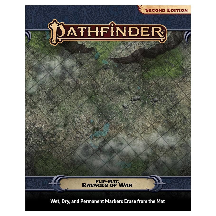 Paizo Inc Tabletop Games > Role-Playing Games > Accessories Pathfinder 2E: Flip-Mat: Ravages of War 9781640787711 PZO11036-FM