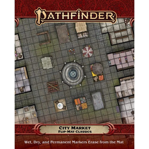 Paizo Inc Tabletop Games > Role-Playing Games > Accessories Pathfinder Flip-Mat Classics: CITY MARKET 9781640782174 PZO31028