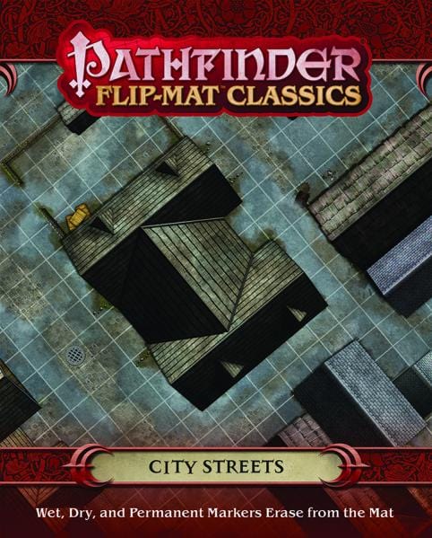 Paizo Inc Tabletop Games > Role-Playing Games > Accessories Pathfinder Flip-Mat Classics: City Streets 9781601257772 PZO31007