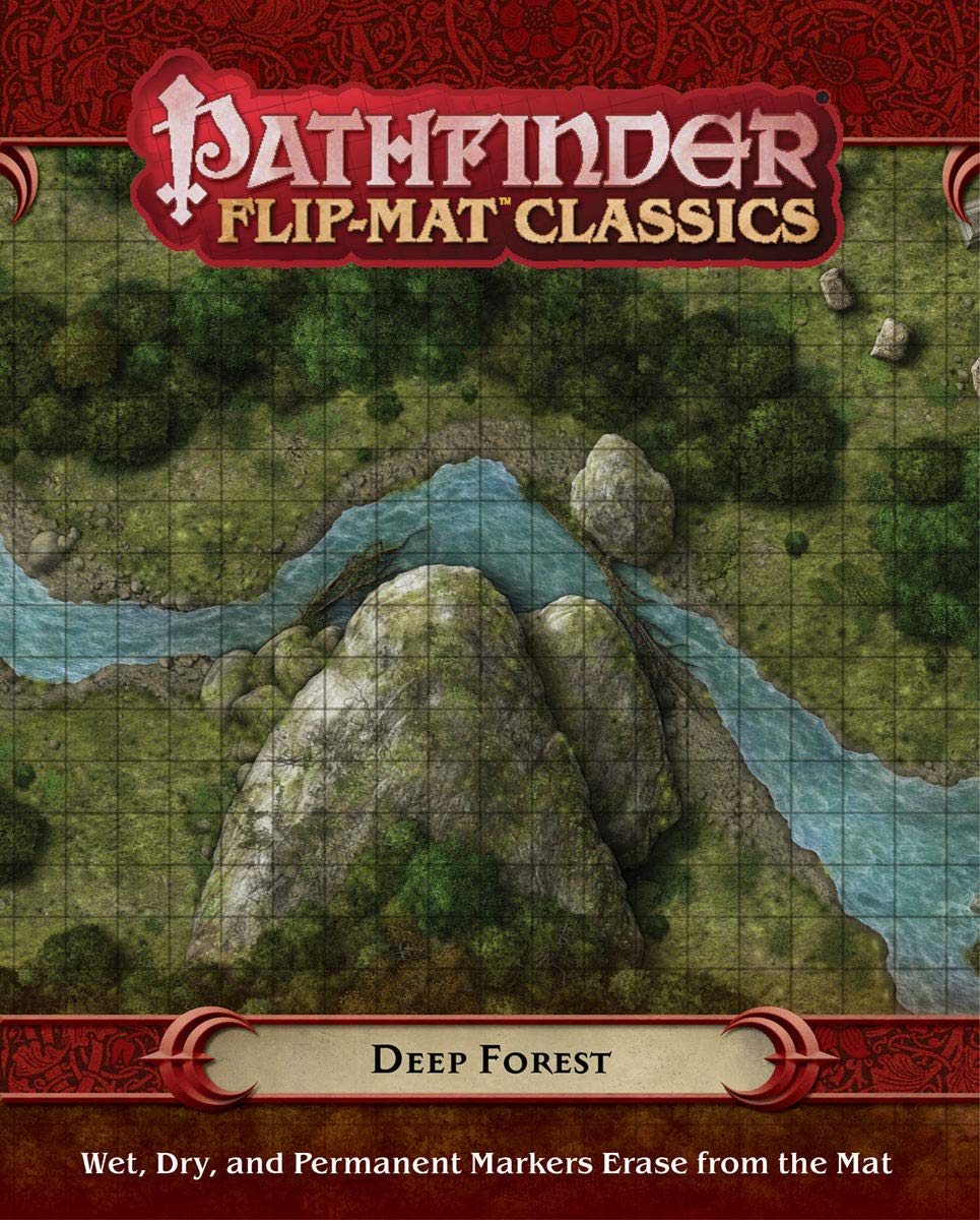 Paizo Inc Tabletop Games > Role-Playing Games > Accessories Pathfinder Flip-Mat Classics: Deep Forest 9781640781283 PZO31024