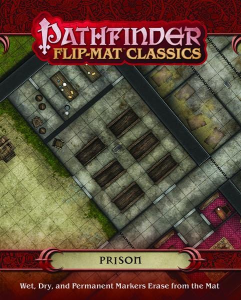 Paizo Inc Tabletop Games > Role-Playing Games > Accessories Pathfinder Flip-Mat Classics: Prison 9781601257789 PZO31008