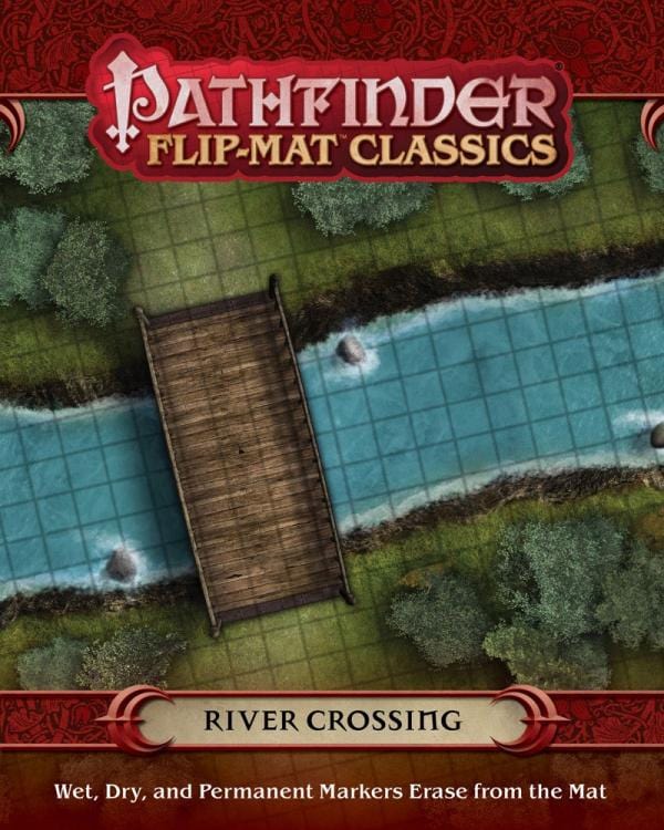 Paizo Inc Tabletop Games > Role-Playing Games > Accessories Pathfinder Flip-Mat Classics: River Crossing 9781601258472 PZO31011