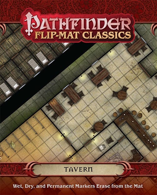 Paizo Inc Tabletop Games > Role-Playing Games > Accessories Pathfinder Flip-Mat Classics: Tavern 9781601257710 PZO31001