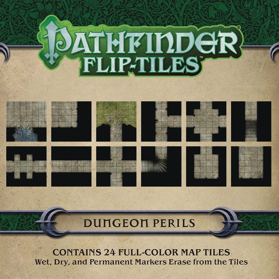 Paizo Inc Tabletop Games > Role-Playing Games > Accessories Pathfinder: Flip-Tiles: Dungeon Perils 9781640780590 PZO4074