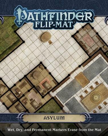 Paizo Inc Tabletop Games > Role-Playing Games > Accessories Pathfinder RPG Flip-Mat: Asylum 9781601259110 PZO9781601259110