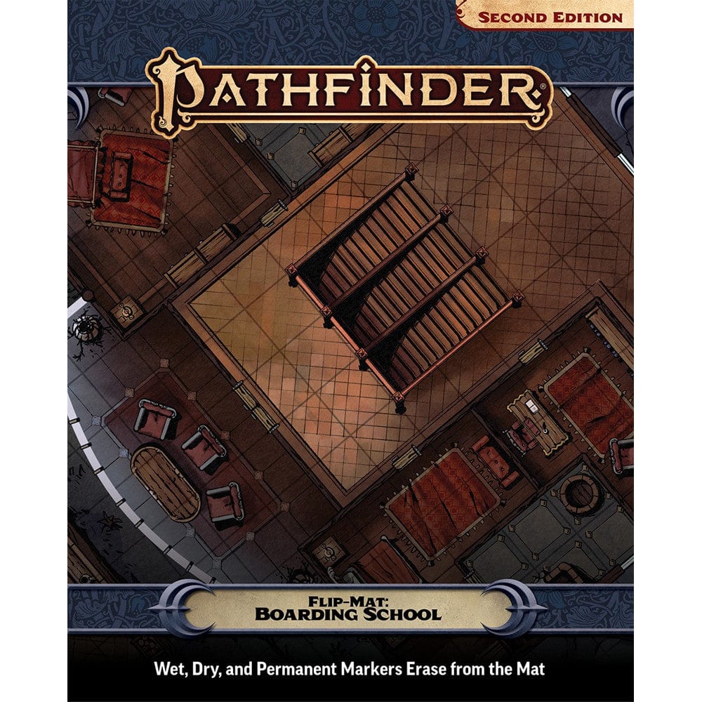 Paizo Publishing Tabletop Games > Role-Playing Games > Accessories Pathfinder RPG: Flip-Mat - Boarding School 9781640785724 PZO 11012-FM