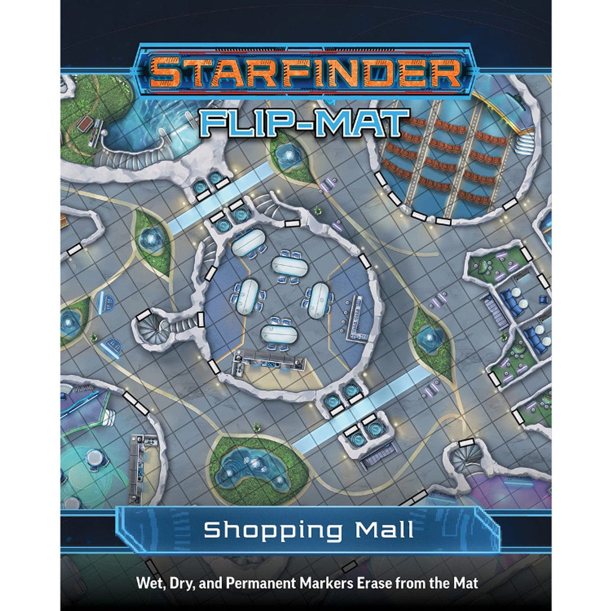 Paizo Publishing Tabletop Games > Role-Playing Games > Accessories Starfinder RPG: Flip-Mat - Shopping Mall 9781640785656 PZO 7342