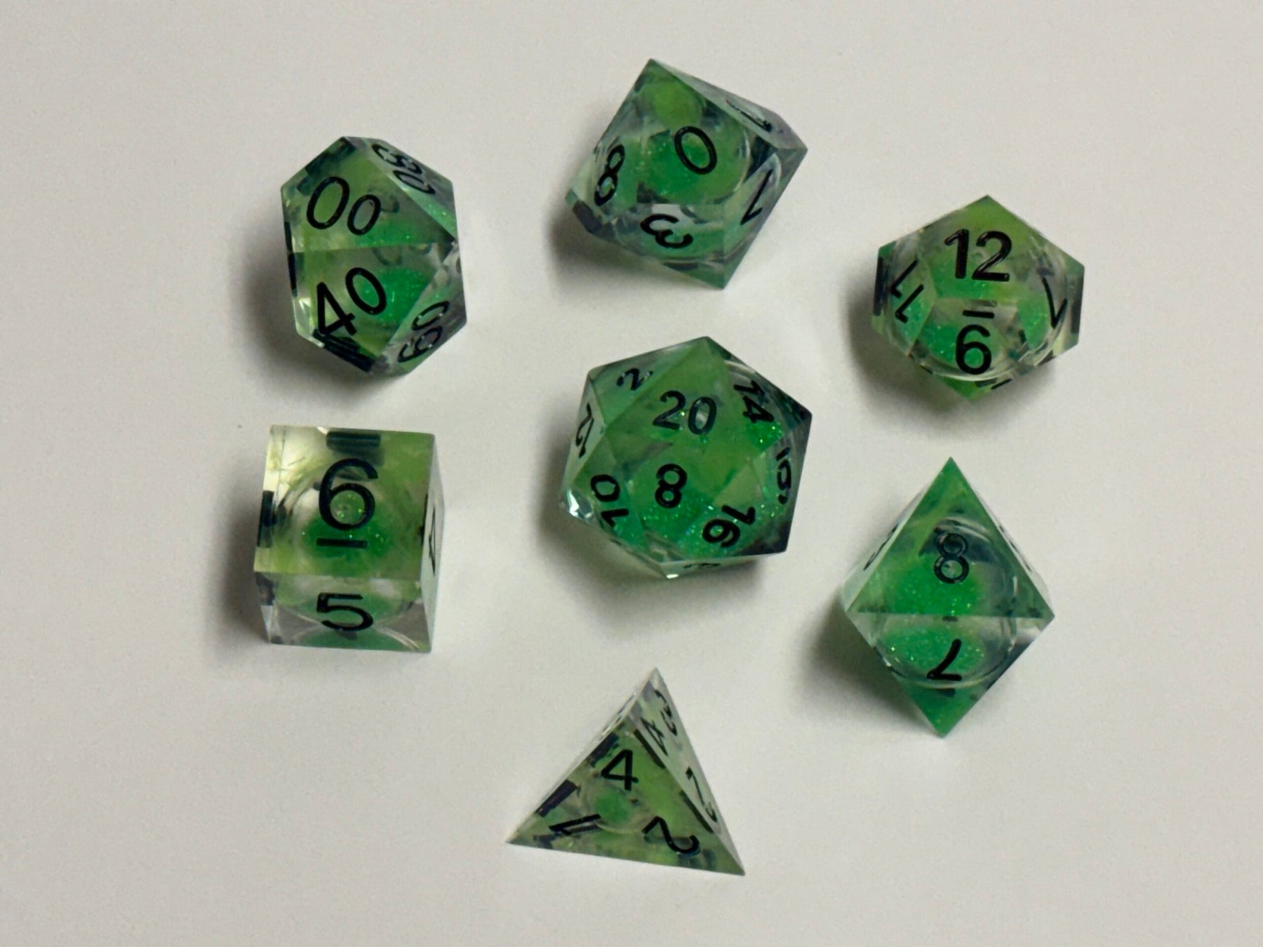 Palladium Books Dice Teenage Mutant Ninja Turtles RPG: Mutagen Green Dice Set 9781574573213 PAL510
