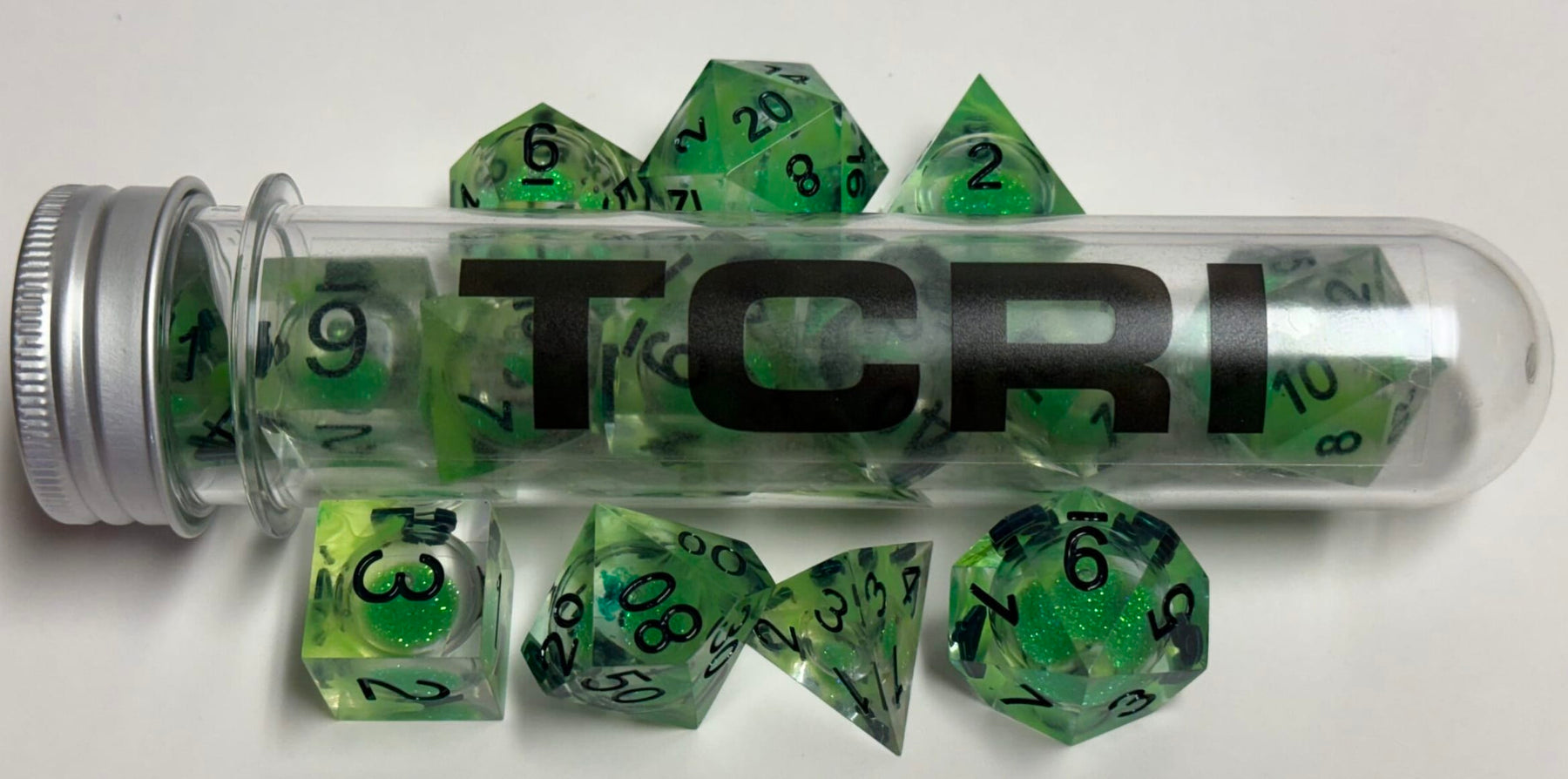 Palladium Books Dice Teenage Mutant Ninja Turtles RPG: Mutagen Green Dice Set 9781574573213 PAL510