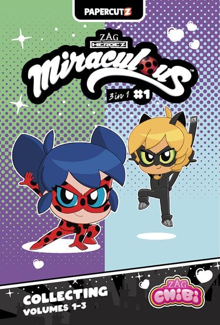 Papercutz Graphic Novel MIRACULOUS LADYBUG CHIBI 3 IN 1 TP VOL 01 9781545820360 0725PZ728
