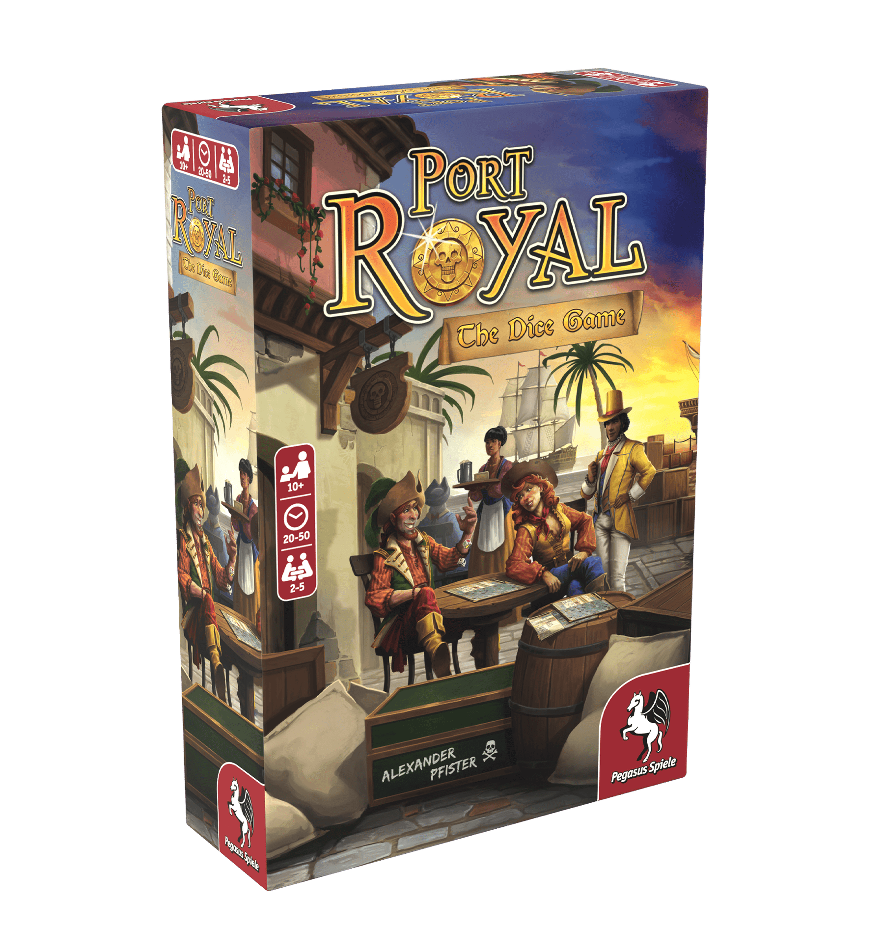 Pegasus Spiele North America Board Games > Large Box Games Port Royal: The Dice Game 4250231738814 PNA 51247.USA