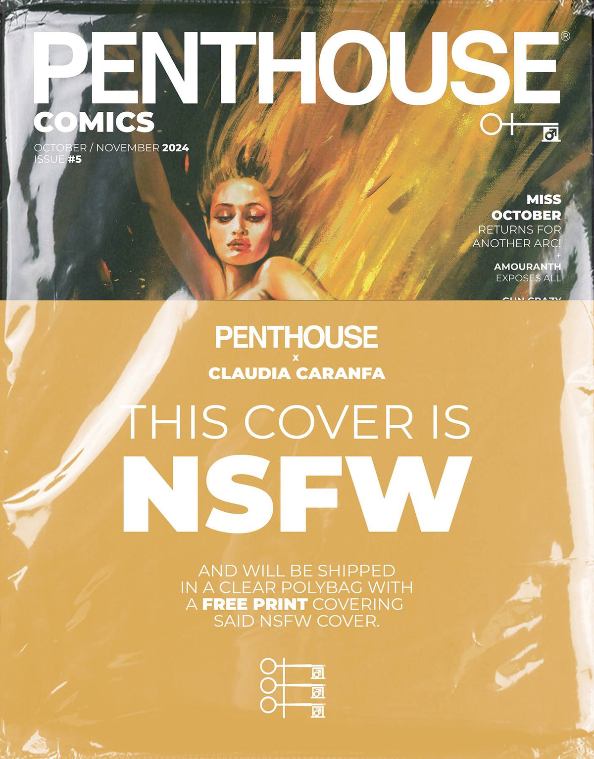 PENTHOUSE Comic Books PENTHOUSE COMICS #5 CVR D POLYBAGGED CARANFA (MR) 81013165012400541 AUG242043