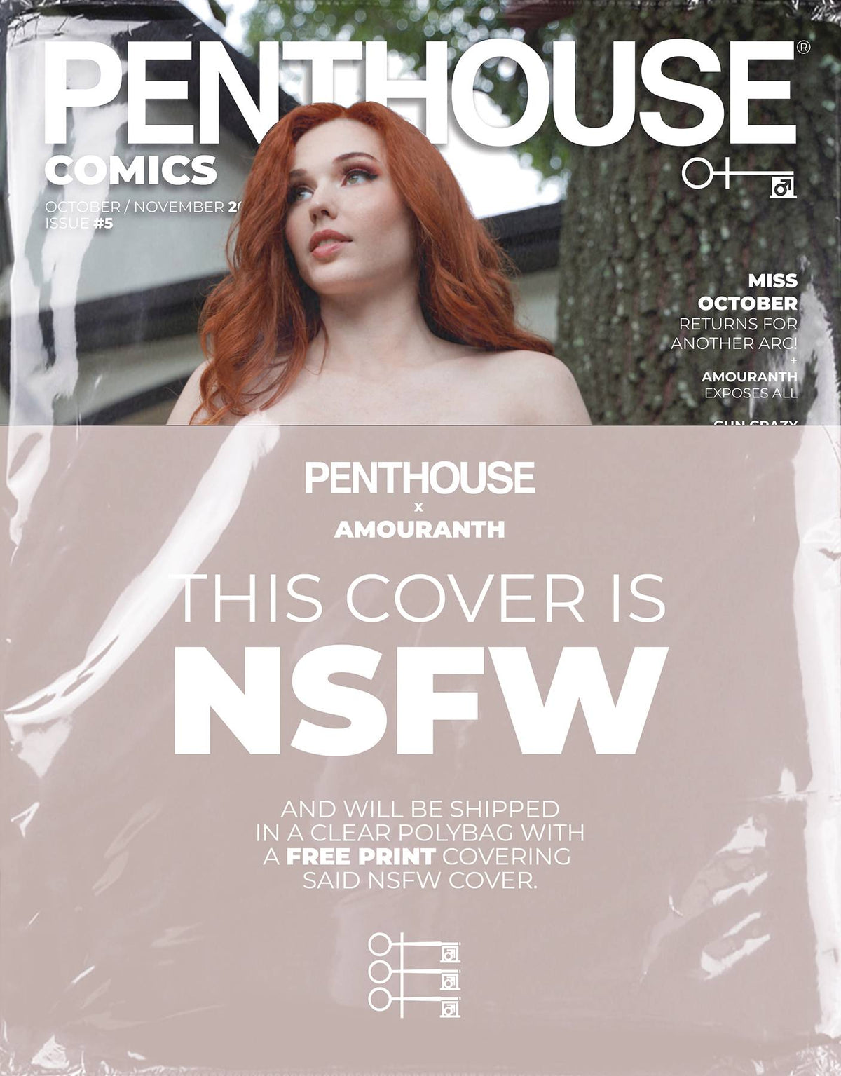 PENTHOUSE Comic Books PENTHOUSE COMICS #5 CVR F AMOURANTH NSFW POLYBAGGED (MR) 81013165012400561 AUG242045