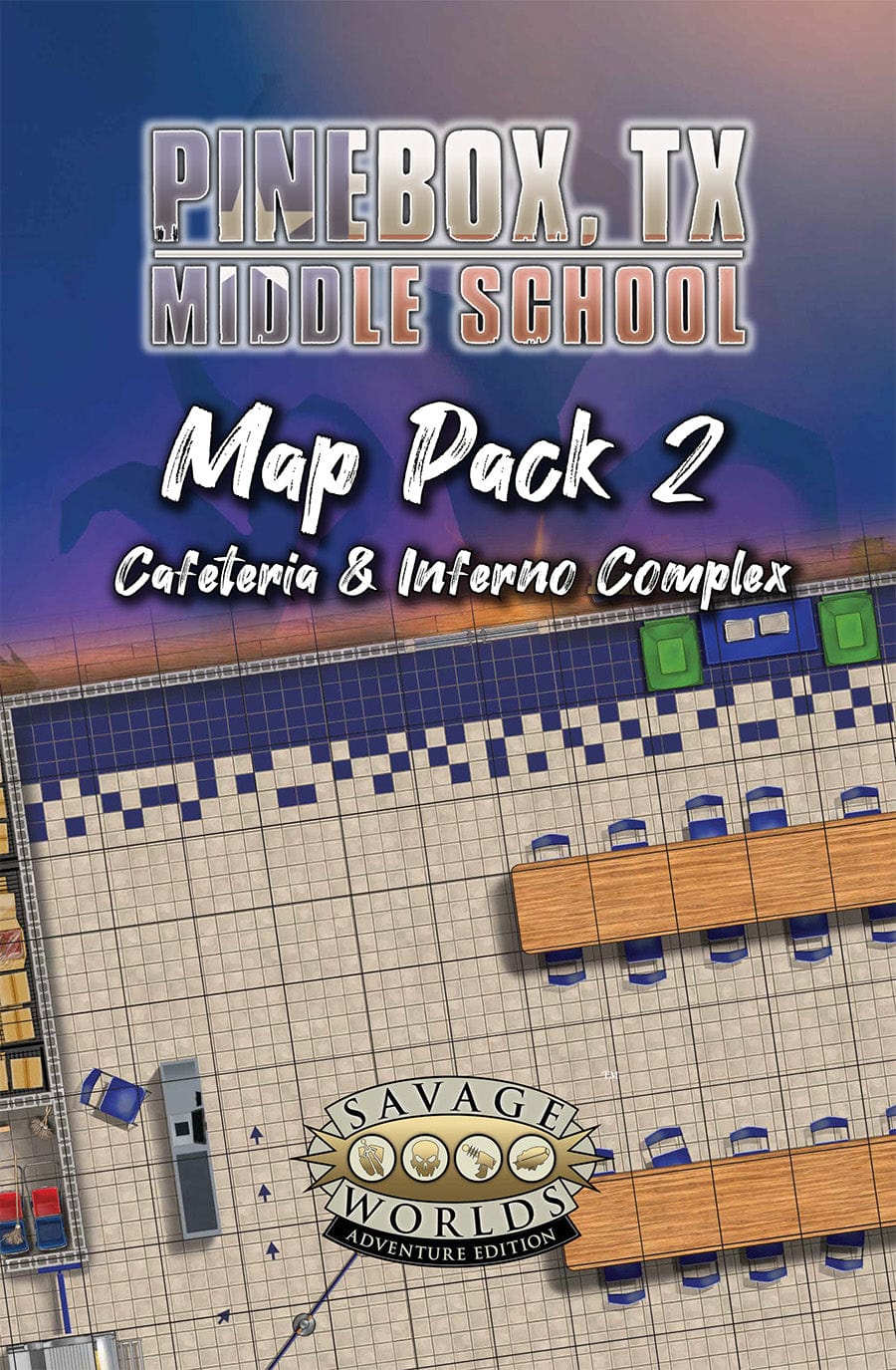 Pinnacle Entertainment Tabletop Games > Role-Playing Games > Accessories Pinebox Middle School RPG: Map Pack #2 9781957159287 S2P 10336