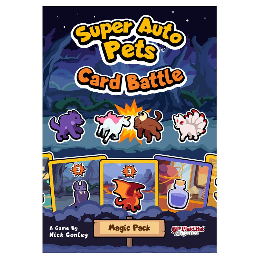 Plaid Hat Games Board Games > Card Games Super Auto Pets Card Battle: Magic Pack 850081623007 PLD4101