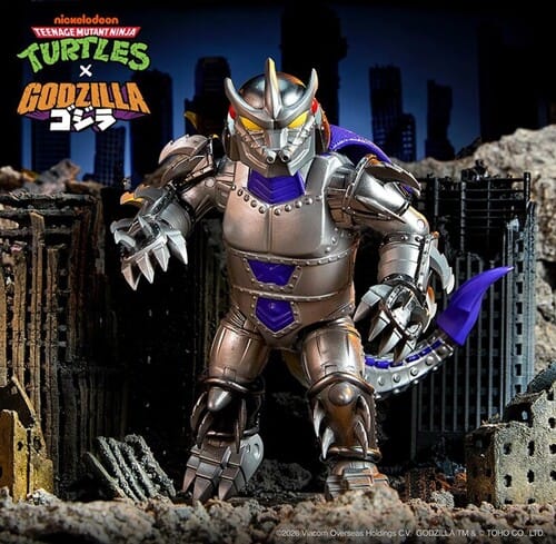 Playmates Toys Toys > Action Figures > Animation Playmates Toys: Teenage Mutant Ninja Turtles x Godzilla - Shredder x Mechagodzilla 043377846758 PMTY46758