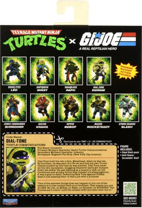 Playmates Toys Toys > Action Figures > Other Action Figures Playmates: Teenage Mutant Ninja Turtles x G.I. Joe - Dial-Tone x Donnie 043377819028 PMTY19028