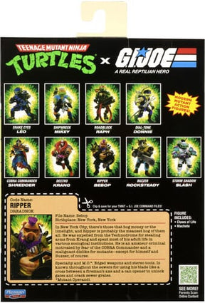 Playmates Toys Toys > Action Figures > Other Action Figures Playmates: Teenage Mutant Ninja Turtles x G.I. Joe - Ripper x Bepop 043377819332 PMTY19332