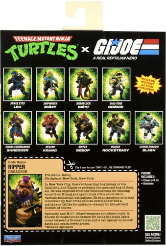 Playmates Toys Toys > Action Figures > Other Action Figures Playmates: Teenage Mutant Ninja Turtles x G.I. Joe - Ripper x Bepop 043377819332 PMTY19332