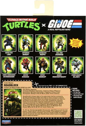 Playmates Toys Toys > Action Figures > Other Action Figures Playmates: Teenage Mutant Ninja Turtles x G.I. Joe - Roadblock x Raph 043377819059 PMTY19059