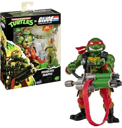 Playmates Toys Toys > Action Figures > Other Action Figures Playmates: Teenage Mutant Ninja Turtles x G.I. Joe - Roadblock x Raph 043377819059 PMTY19059