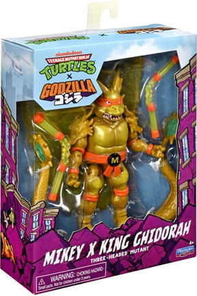 Playmates Toys Toys > Action Figures > Other Action Figures Playmates: Teenage Mutant Ninja Turtles x Godzilla - Mikey x King Ghidorah 043377846734 PMTY46734