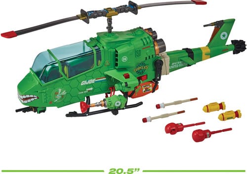 Playmates Toys Toys > Action Figures > Other Action Figures Playmates: Teenage Mutant Ninja x G.I. Joe - Turtle-Fly Copter 043377819318 PMTY19318