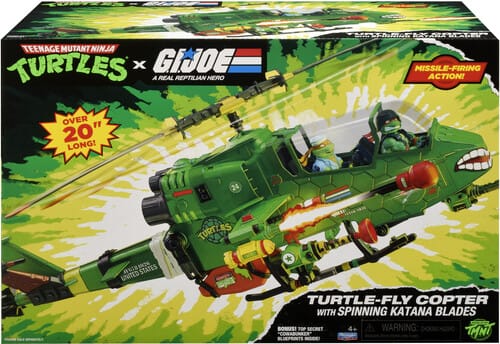 Playmates Toys Toys > Action Figures > Other Action Figures Playmates: Teenage Mutant Ninja x G.I. Joe - Turtle-Fly Copter 043377819318 PMTY19318