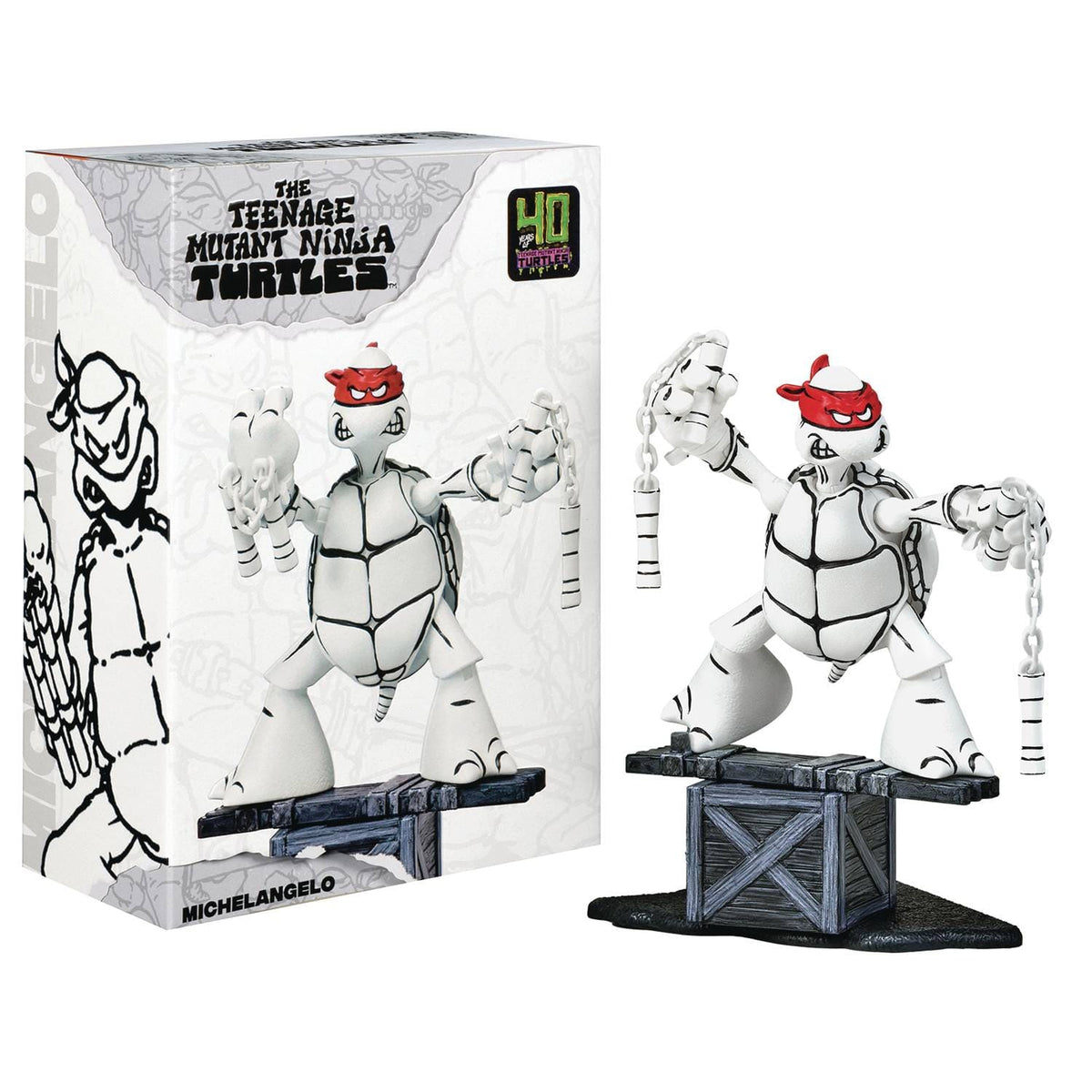 Playmates Toys Toys > Action Figures > Other Action Figures PLAYMATES: TMNT - BLACK & WHITE SKETCH MICHELANGELO PX ACTION FIGURE 043377810674 STL322562