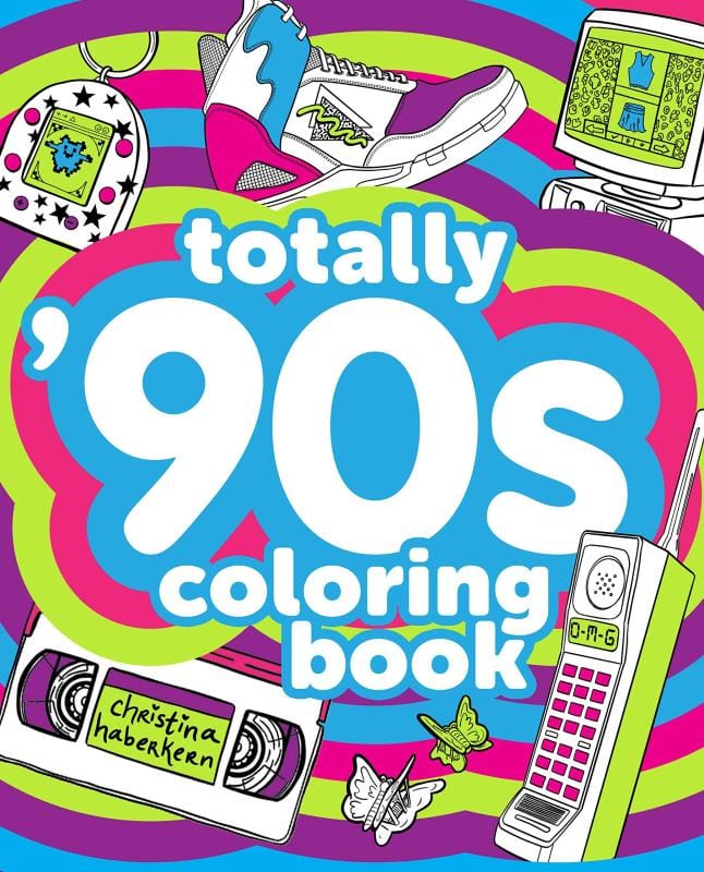 Totally '90s Coloring Book (Paperback)