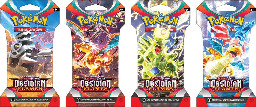 Pokemon Company Trading Card Games > Pokemon Pokemon TCG: Scarlet & Violet - Obsidian Flames Sleeved Booster 820650853753 PUI 186-87375