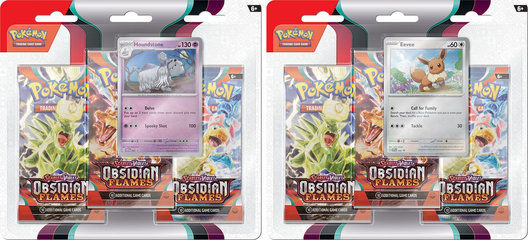 Pokemon Company Trading Card Games > Pokemon Pokemon TCG: Scarlet & Violet - Obsidian Flames Three-Booster Blister 820650853784 PUI 186-87378