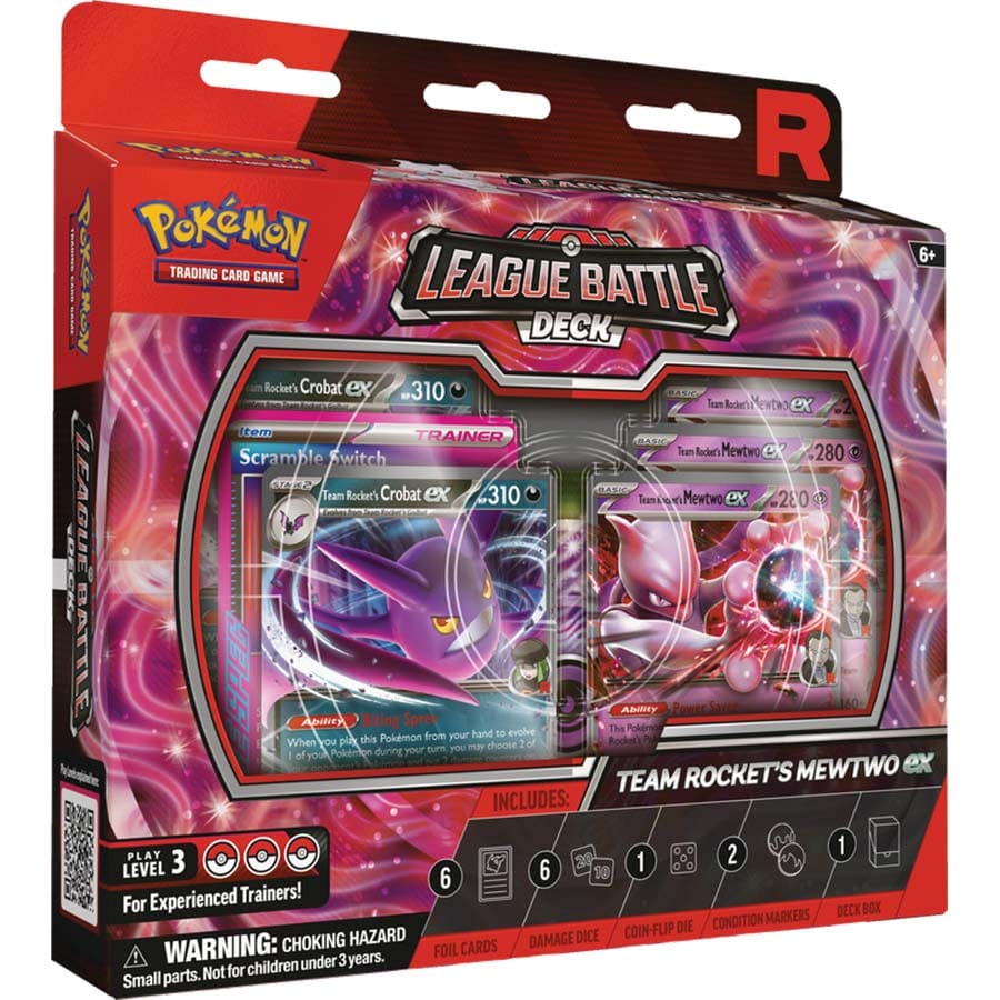 Pokemon Company Trading Card Games > Pokemon POKEMON TCG: TEAM ROCKET'S MEWTWO EX LEAGUE BATTLE DECK 0196214118898 PKU10122
