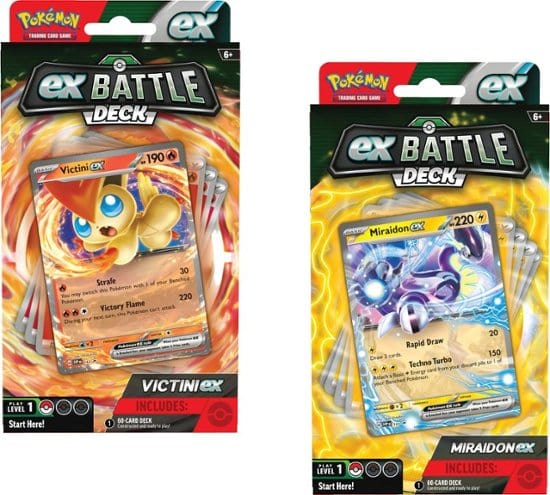 Pokemon Company Trading Card Games > Pokemon Pokemon TCG: Victini / Miraidon ex Battle Deck 820650857456 PUI 290-86754