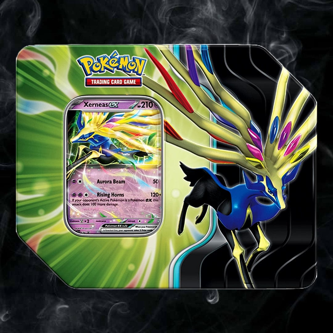 Pokemon Company Trading Card Games > Pokemon Xerneas ex Pokémon TCG: Azure Legends Tin 0196214106482 PKU10149