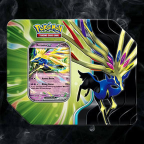 Pokemon Company Trading Card Games > Pokemon Xerneas ex Pokémon TCG: Azure Legends Tin 0196214106482 PKU10149