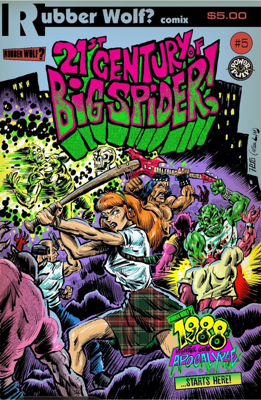 Power Pulp Comics Comic Books 21st Century of Big Spider #5 by Tony Fero