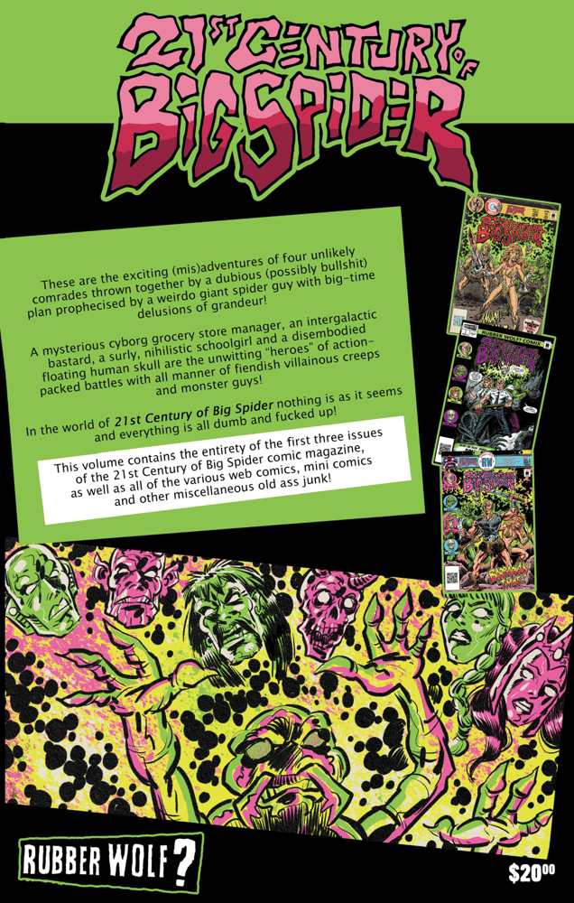 Power Pulp Comics Comic Books 21st Century of Big Spider! all the stuff so far by Tony Fero