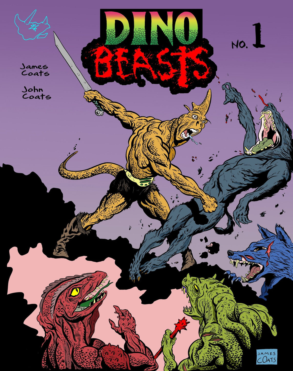 Power Pulp Comics Comic Books Dino Beasts #1 by James & John Coats