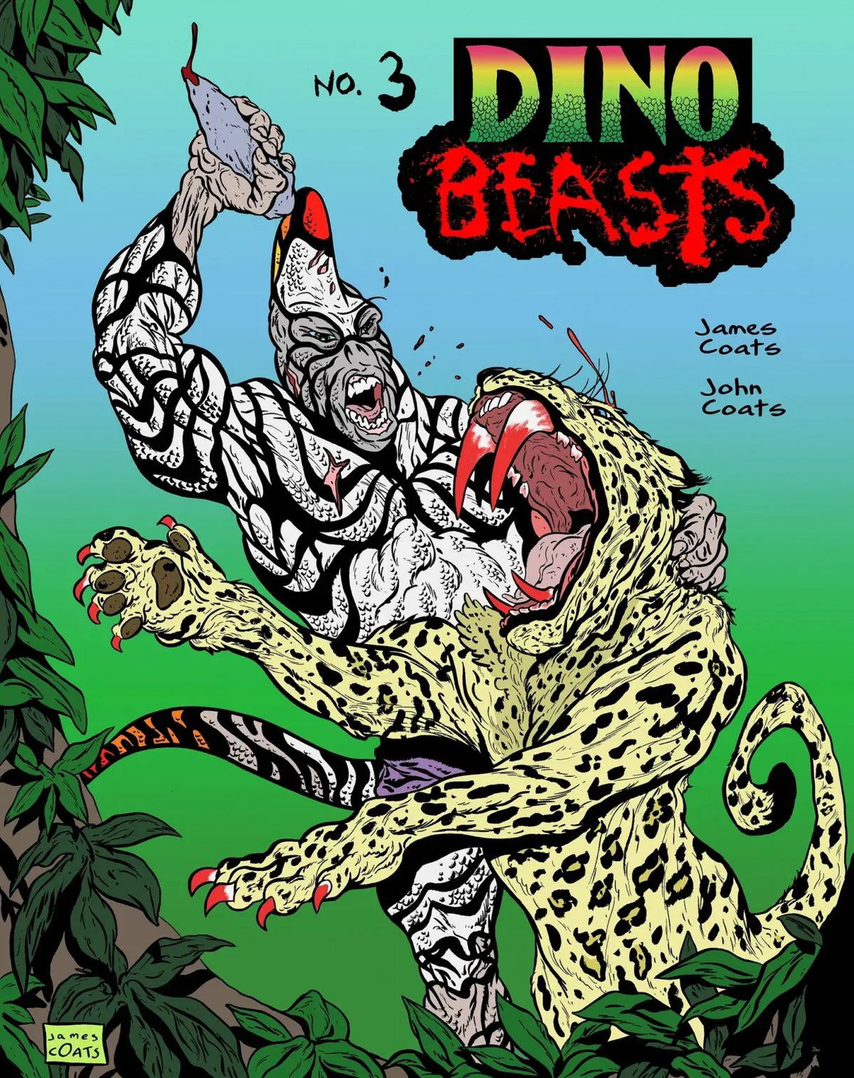 Power Pulp Comics Comic Books Dino Beasts #3 by James & John Coats