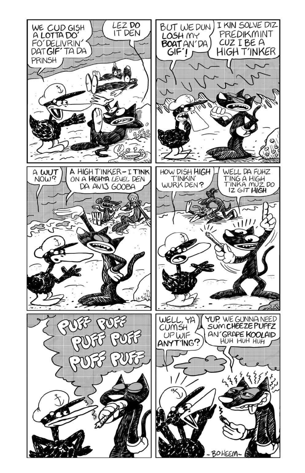 Power Pulp Comics Comic Books Dopecat Comics Blow Yo Mind by Mike Boheem