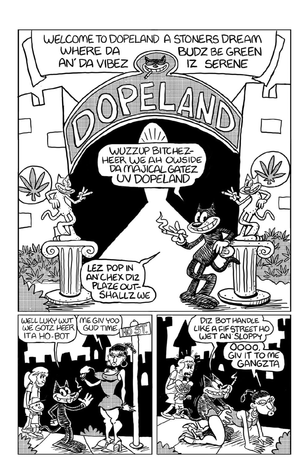 Power Pulp Comics Comic Books Dopecat Comics Blow Yo Mind by Mike Boheem