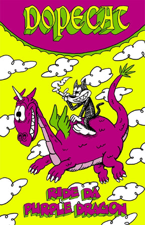 Power Pulp Comics Comic Books Dopecat Comics Ride Da Purple Dragon by Mike Boheem